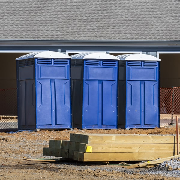 what is the expected delivery and pickup timeframe for the porta potties in McIntosh FL